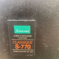 Vintage Sansui Classique S-770 Speakers
