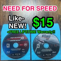 🏎️ Need for Speed Hot Pursuit & Rivals for PS3 ($15 Each) 🏎️