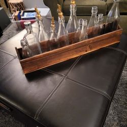 Decorative box and bottles