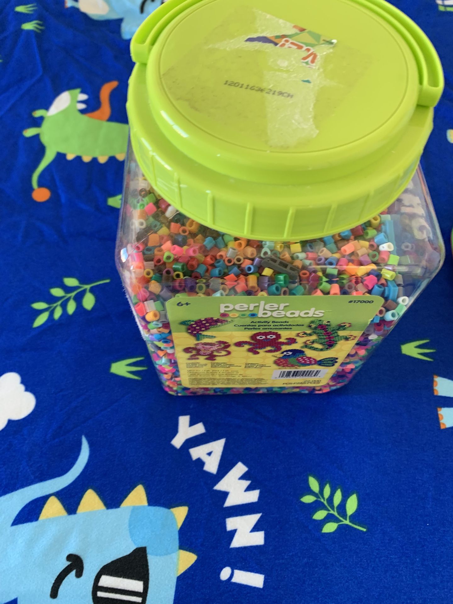 Perler Beads Almost Full Tub