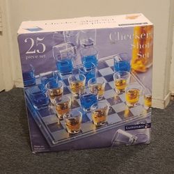 Glass Drinking Checker Game
