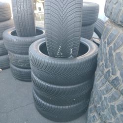 Set Of Four Used Tires 235/45-19 Michelin