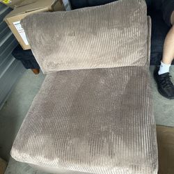 Brand New Brown Armless Chair 