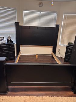 Bed frame with head & foot board
