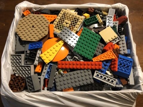 Lego Bulk - USPS Medium Box Filled with Lego