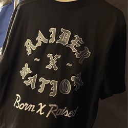 Men's Las Vegas Raiders New Era Born x Raised Black Heavyweight T-Shirt