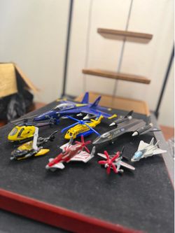 Matchbox Sky Busters Diecast Toy Planes Helicopters Lot F/A-18 SR-71 Gee Bee