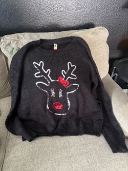 RUDOLPH THE RED NOSE REINDEER CHRISTMAS SWEATER WOMENS UGLY CHRISTMAS SWEATER