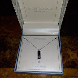 Sterling Silver "B" Necklace 