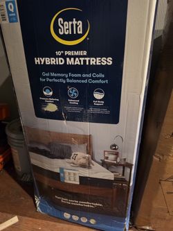 Serta 10-in Hybrid Mattress- NEW IN BOX