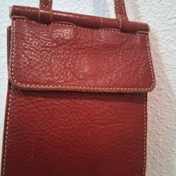 Red Leather Ellington Crossbody Bag