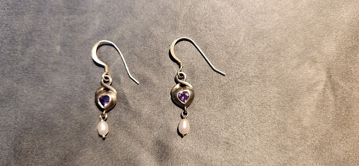925 Sterling Silver Heart Shape Earring