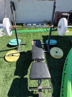 Olympic weight bar and weights