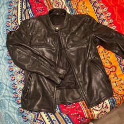 Leather Motorcycle Jacket 