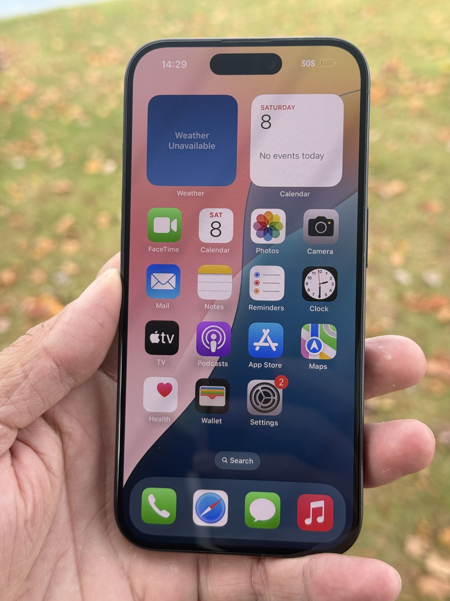 Unlocked Apple iPhone 15 Pro 256GB Blue Titanium.