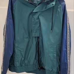 Michael Kors used Men Regular-Fit Colorblocked Logo Track Jacket XL Designer Athletic Zip-Up Jacket