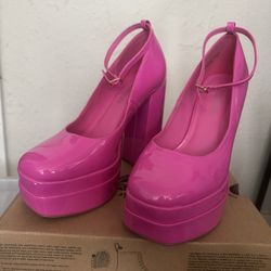 Dream Pairs Hot Pink Heels W9.5