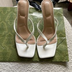 White Thong Sandals 