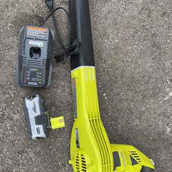 Leaf blower hybrid 18 V lithium With battery and charger