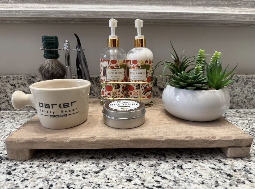 Handmade Countertop Tray, rustic trivet riser, home decor