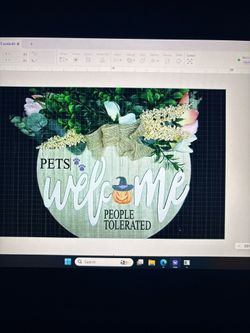 Customize your interchangeable welcome sign
