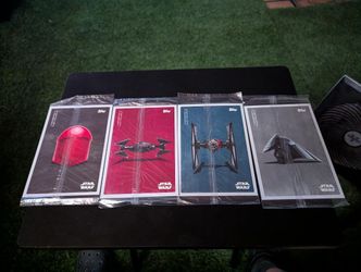 Theatrical double sided Topps Branded promo cards from Star WarsThe Last Jedi:
