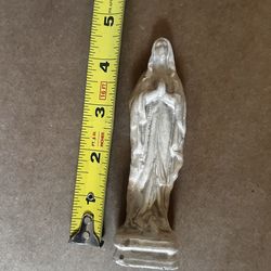 vintage or antique statue of the Virgin Mary