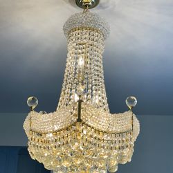 Crystal Chandelier suitable for the dining table very little used