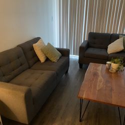 Grey  Couch Set
