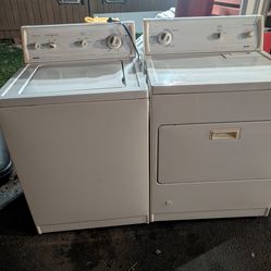 Kenmore washer and gas dryer