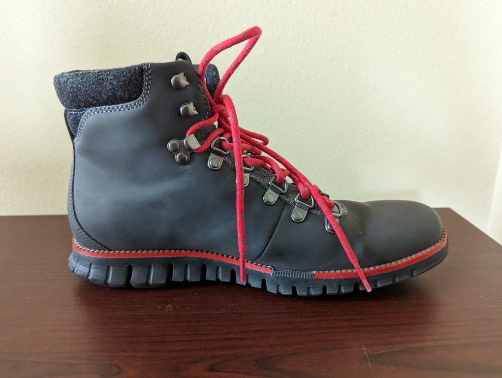 COLE HAAN Zerogrand Hiker Boots C29486 Magnet Leather Men