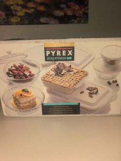Rare Pyrex 12 Piece Entertainment Sculptured Ribbed Bakeware Set (contact info removed)