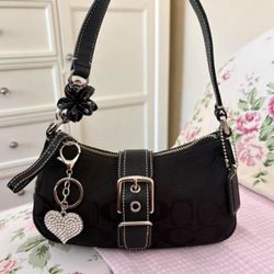 Black vintage coach bag