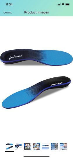 Plantar Fasciitis Arch Support Insoles for Men and Women Shoe Inserts Orthotics - Shoe Insoles for Flat Feet Arch Heel Pain ( size 7-7.5)