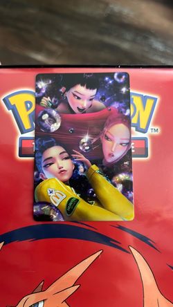 K-Pop Style Illustrated Collectible Photo Card