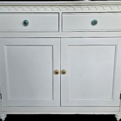 Crate & Barrel Kitchen Storage Cabinet With Drawer