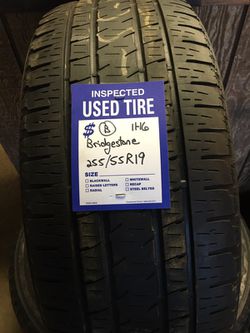 Trio (3) of Bridgestone 255/55R19 Tires for sale