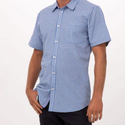 Blue Short Sleeve Tailer Shirt XL/Camisa Nueva Azul XL 