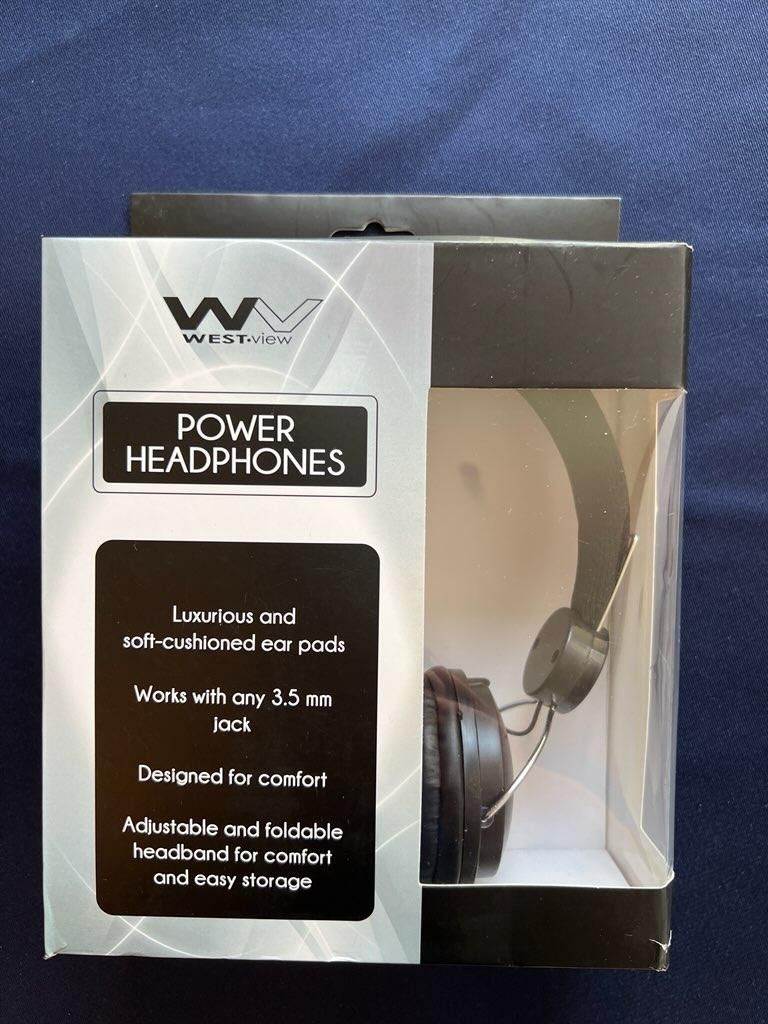 West-View Black Power Headphones