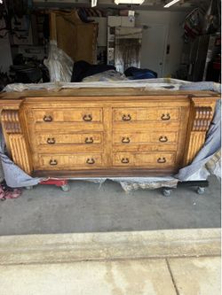 Old world French style solid wood dresser