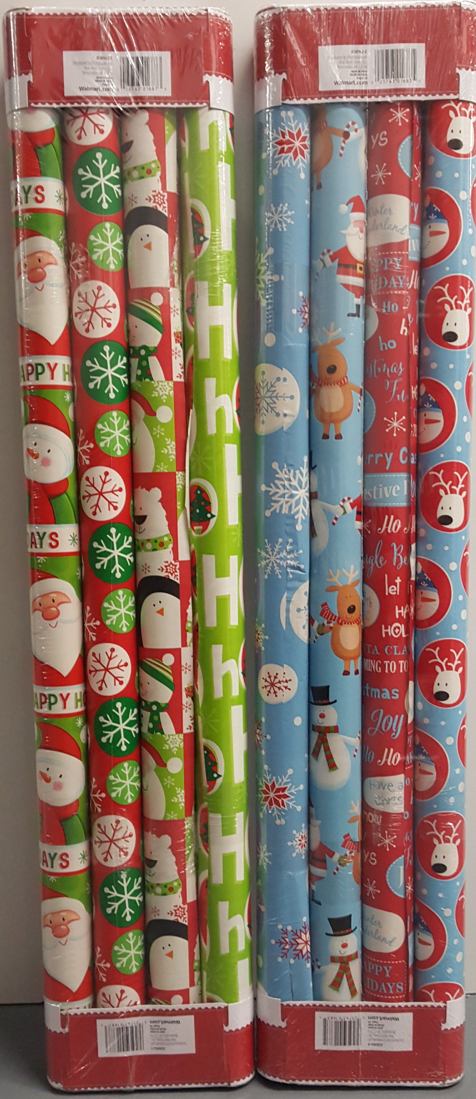 Christmas wrapping papers total of 16 rolls