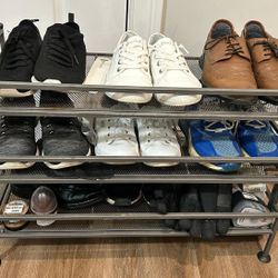 Solid Metal Shoe Rack