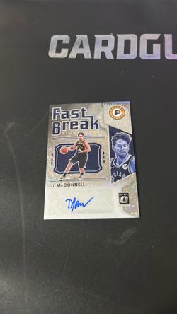 T.J McConnell Autograph Fast Break Optic Basketball No. FB-TJM