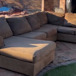 Large Brown Sectional