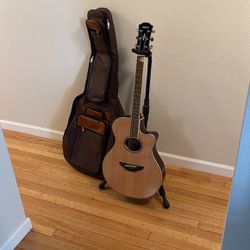 Yamaha Acoustic  Guitar / Connects To Amp - Internal Tuner - WILL TRADE for Drum Set Or Xylophone 