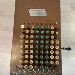 Antique Felt & Tarrant Mfg. Co. Comptometer Mechanical Calculator Bakelite Keys