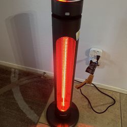 ThermoMate Electric Patio Heater, 1500W IP65 Outdoor/Indoor Infrared Heater with Remote