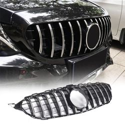 W205 Front Grill Grille for Mercedes Benz C-Class W205 C180 C200 C250 C(contact info removed)- 2018 (models without camera) 