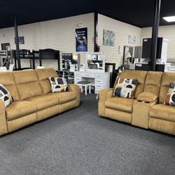 Reclining Sofa & Loveseat. 🚚WE DELIVER🚚