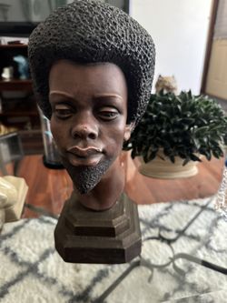 VINTAGE AFRICAN AMERICAN MAN AFRO BUST